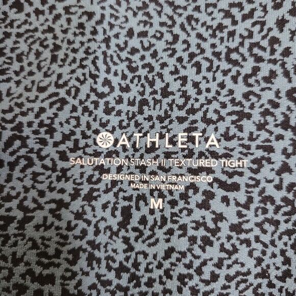 Athleta Salutation Stash II Textured Tights Size Medium - Picture 7 of 8